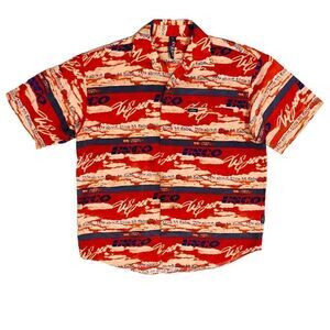 Vintage Willie Esco Sign & Spanglish All Over Button Up Men’s Shirt Sz XL